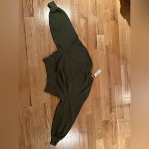 Green Crop Sweatshirt